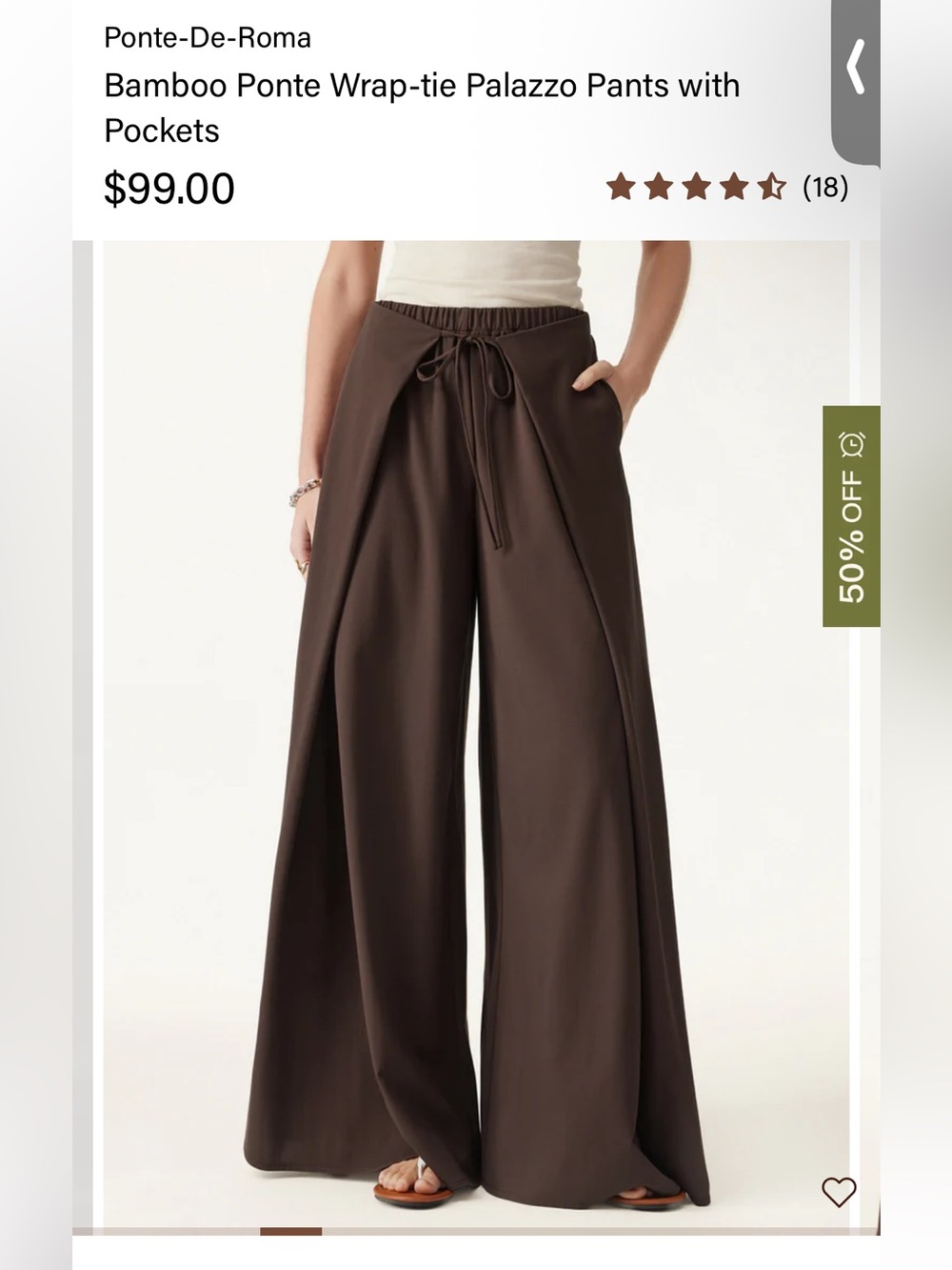 OGL Wide-Leg Palazzo Pants in Black - Picture 2 of 7